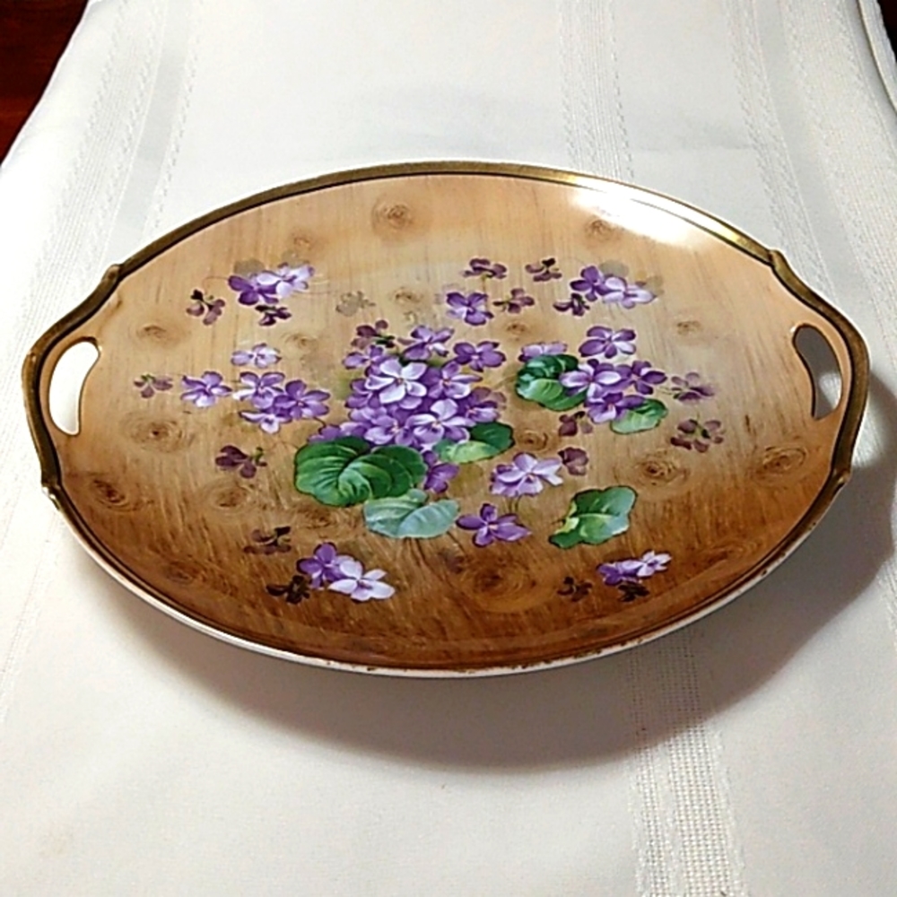 Vintage Royal Munich Z S and Co. hand painted porcelain Cabinet Plate.